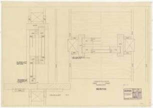 GDF Wüstenrot, Ludwigsburg Innenausbau: Schiebefenster: Details 1:1