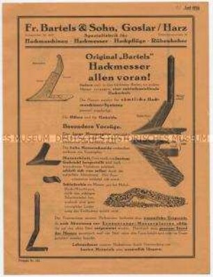 Original "Bartels" Hackmesser allen voran!