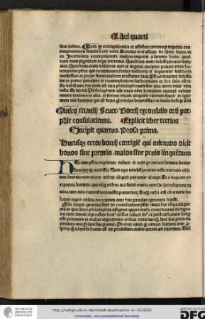 Incipit quartus. Prosa prima.