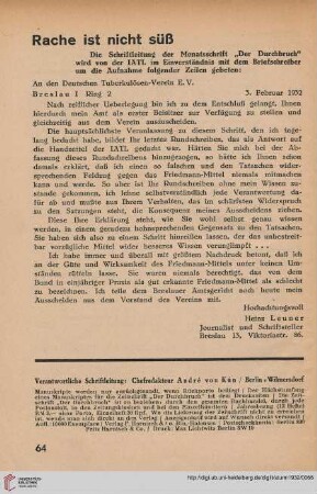 Rache ist nicht süß