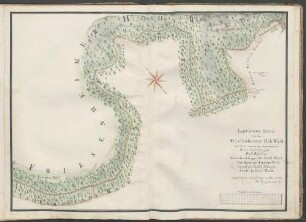 Land-Graenz-Linie von dem Friesenheimer Hoh-Wald, mit denen auswaertig angraenzenden Hohen Geroldsegger Hof-Bauren. Hohen Geroldsegger Herrschaft-Wald der Herrn von Roedern Wald wie auch der Fürstlich Nassauische Stadt Lahrer Wald