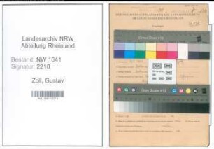 Entnazifizierung Gustav Zoll , geb. 09.07.1909 (Arbeiter)
