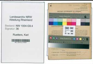 Entnazifizierung Karl Ruetters , geb. 14.10.1893 (Buchhalter)