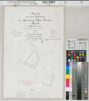 Ksp. Olfen (Olfen), Servitutsbefreiung des Gutes Rauschenburg, Brouillonkarte