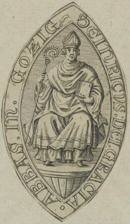 Bildnis des Heinricus, Abt von Gorze