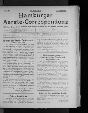 No. 28. 13. Juli 1913. 16. Jahrgang.
