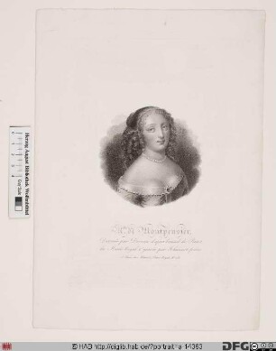 Bildnis Anne-Marie-Louise d'Orléans, duchesse de Montpensier (gen. "la Grande Mademoiselle")