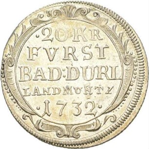 20 Kreuzer Karl Wilhelm von Baden-Durlach