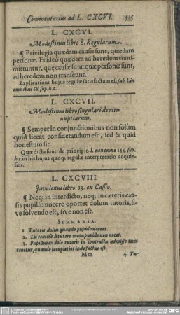 L. CXCVI. Modestinus libro 7. Regularum