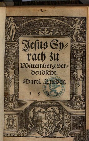 Jesus Syrach : zu Wittemberg verdeudscht