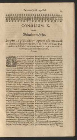 Consilium X. In causa Waldeck contra Hessen.