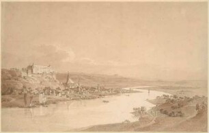 Ansicht von Pirna mit Elbtal