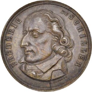 Medaille auf den 100. Geburtstag von Friedrich Schiller