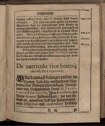 De curriculo vitae