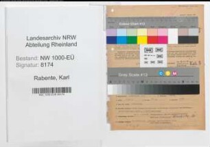 Entnazifizierung Karl Rabente, geb. 01.02.1891 (Beamter)