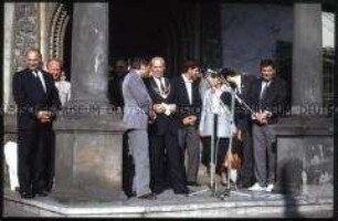 Feierlichkeiten zum 40. Jahrestag der DDR in Wittenberg