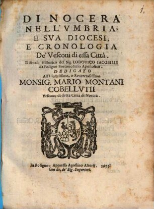 Di Nocera nell'Umbria