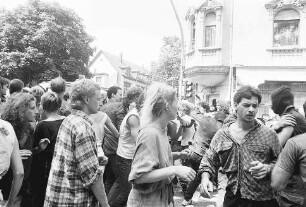 Freiburg im Breisgau: Räumung eines Hauses in der Hildastraße