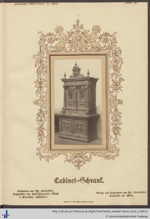Blatt 42: Cabinet-Schrank.
