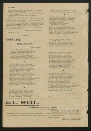 Camino del Moulin Rouge : Á Luis Berisso
