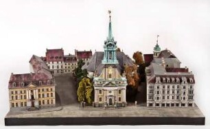 Modell der Parochialkirche mit Umgebung