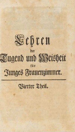 Vierter Theil
