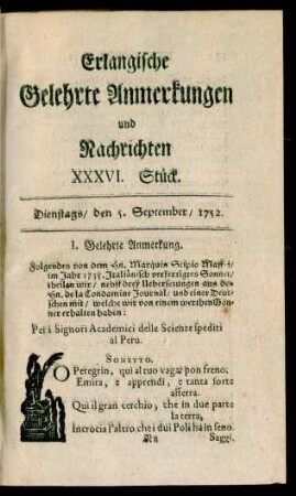 XXXVI. Stück