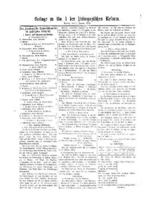 Das hamburgische Unterrichtswesen im Schuljahre 1884/85 : Beilage zu No. 1 der Pädagogischen Reform