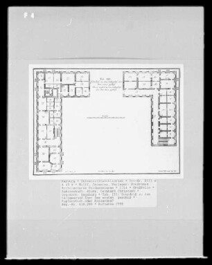 Prodromus Architecturae Goldmannianae — Tab. III: Grundriß zu dem halbgeschoß über dem ersten geschoß