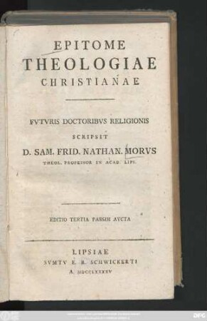 Epitome Theologiae Christianae