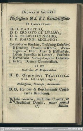 Dedicatio Auctoris
