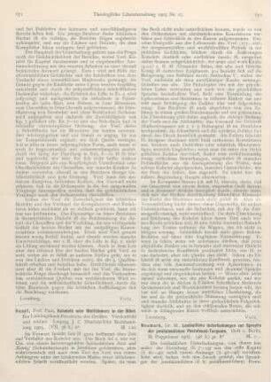 671-672 [Rezension] Haupt, Paul, Kohelet oder Weltschmerz in der Bibel