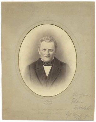 Portrait des Oberregisseurs Johann Wohlstadt