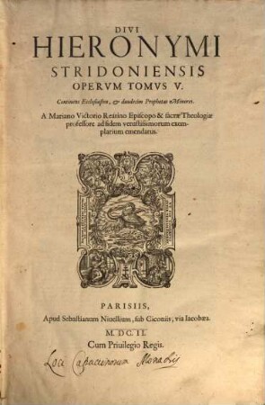Opera omnia quae repiri potuerunt. 5 (1602)