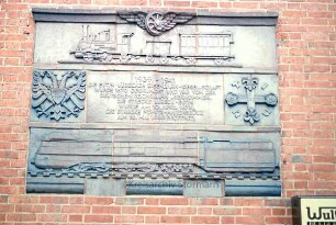 Bad Schwartau: Gedenktafel Eutin-Lübecker-Eisenbahngesellschaft