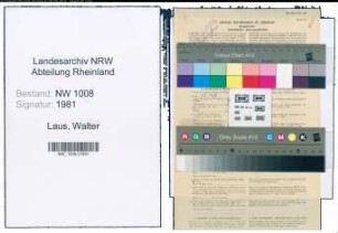Entnazifizierung Walter Laus , geb. 27.04.1907 (Landwirt)