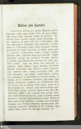 Editor pio Lectori