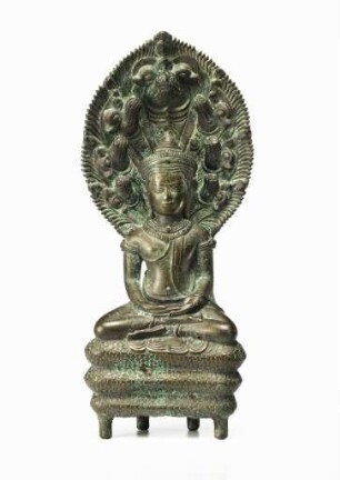 Buddha Muchalinda auf Naga-Thron