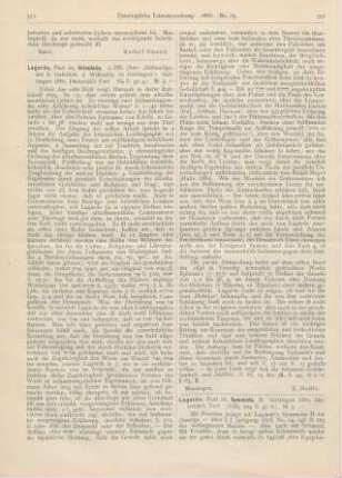 551-552 [Rezension] Lagarde, Paul de, Orientalia. 2. Heft
