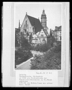 Leipzig, Thomaskirche, Süwestansicht