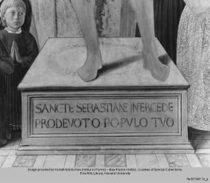 Sebastiansaltar Sebastian als Pestpatron von San Gimignano