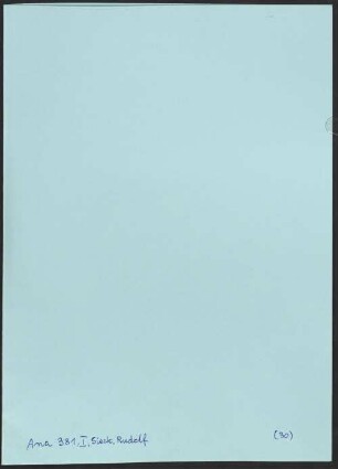 Albert Langen - Georg Müller Verlag (ca. 1932 -). Nachlass: Briefe und Karten von Rudolf Sieck an den Albert-Langen-Verlag - BSB Ana 381.I. Sieck, Rudolf