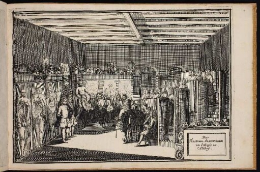 Das Theatrum Anatomicum im Collegio zu Altdorf. - Universität Altdorf, Theatrum anatomicum