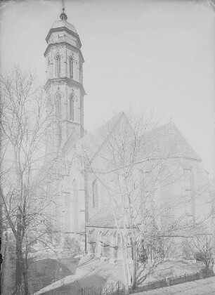 Göttingen, Jakobikirche : Göttingen. Jakobikirche. Ansicht von Nordwesten