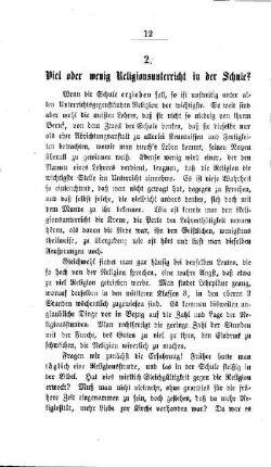Viel oder wenig Religionsunterricht in der Schule?