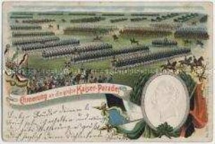 Postkarte zur Kaiserparade