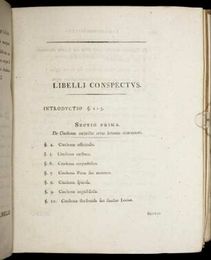 Libelli Conspectus.