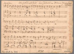 Sehnsucht nach Ruhe, V, pf, a-Moll - BSB Mus.Schott.Ha 4296-2 : [caption title:] Sehnsucht nach Ruhe. Aus Gabriele von Johanna Schopenhauer. // Musik von // A. F. Haeser
