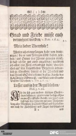 Mein lieber Theophile!