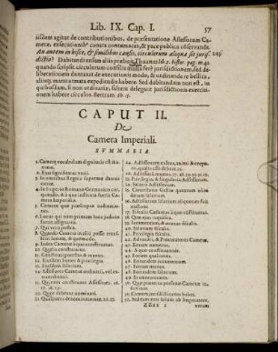 Caput II. De Camera Imperiali